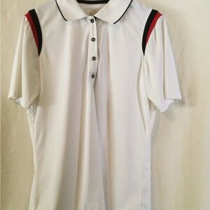 EP Pro White and Red Polo Classic Sporty Design